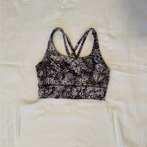 Lululemon Energy Bra Long Line Medium Support, B-D Cup - Floral Metropolis Multi